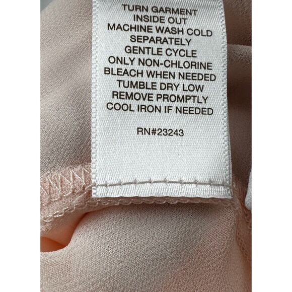 eva mendes Bow Blouse, Peach, Sz: XS, 57-29 - Picture 6 of 16